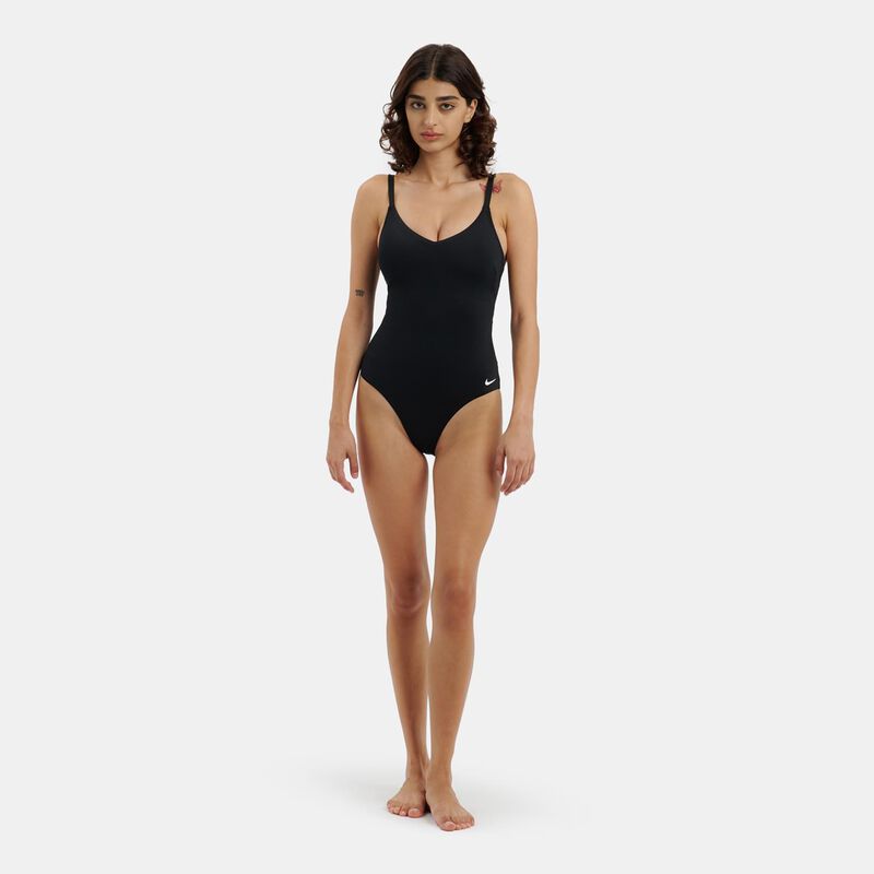 Costume Intero Nike Essential V-Neck, nero