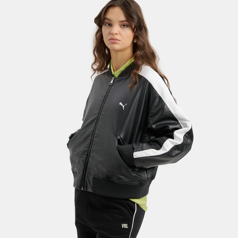 Giacca Puma T7 Bomber, nero/bianco
