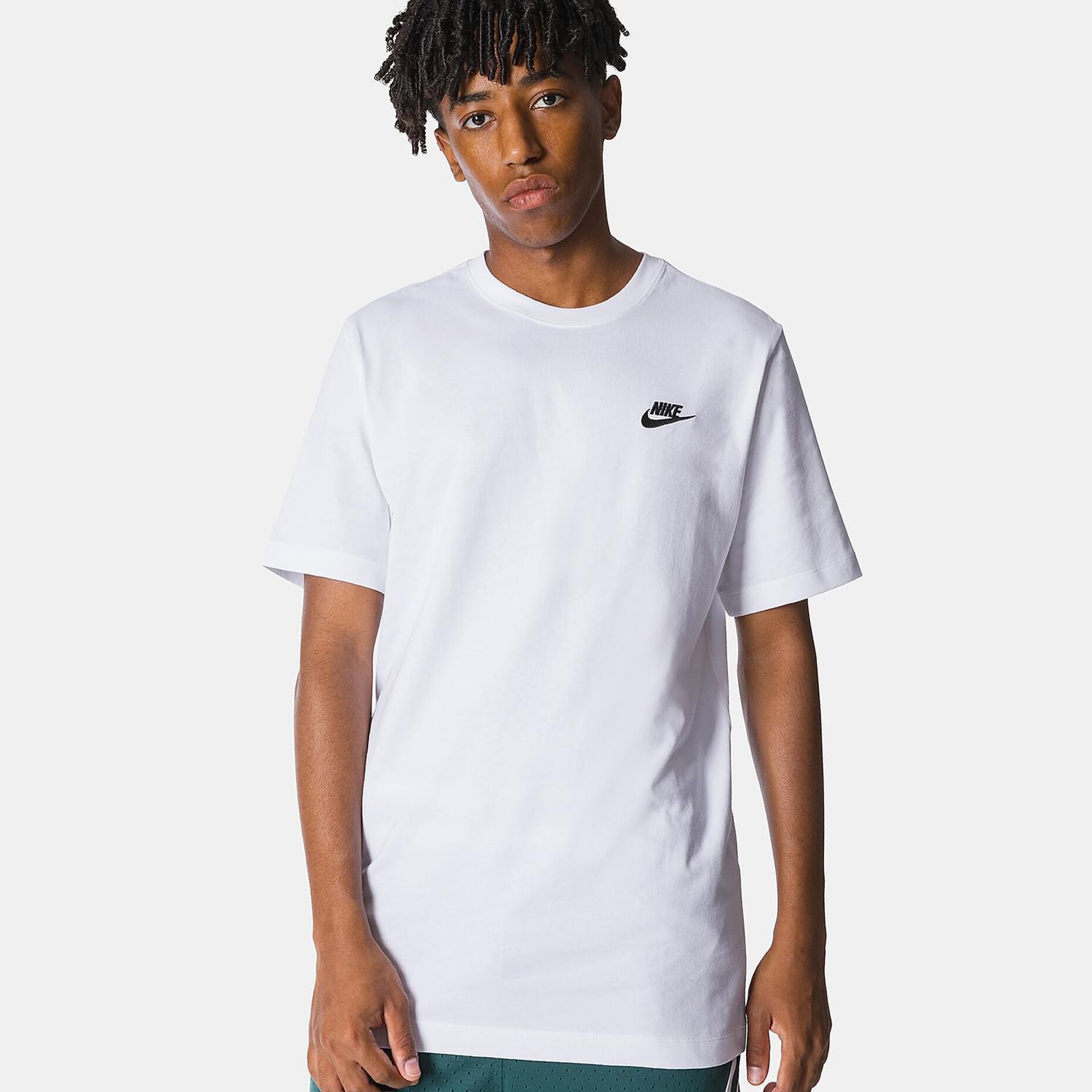 T-shirt Nike Sportswear Club, bianco/nero