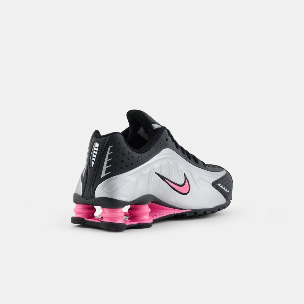 Nike Shox R4 (GS), argento/nero/rosa