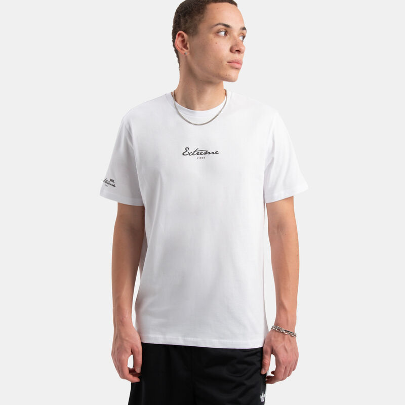 T-shirt VRL Lettering, bianco/nero