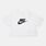 T-shirt Nike Sportswear Crop ragazzi, bianco/nero