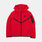 Felpa con zip Nike Sportswear Tech ragazzi, rosso/nero
