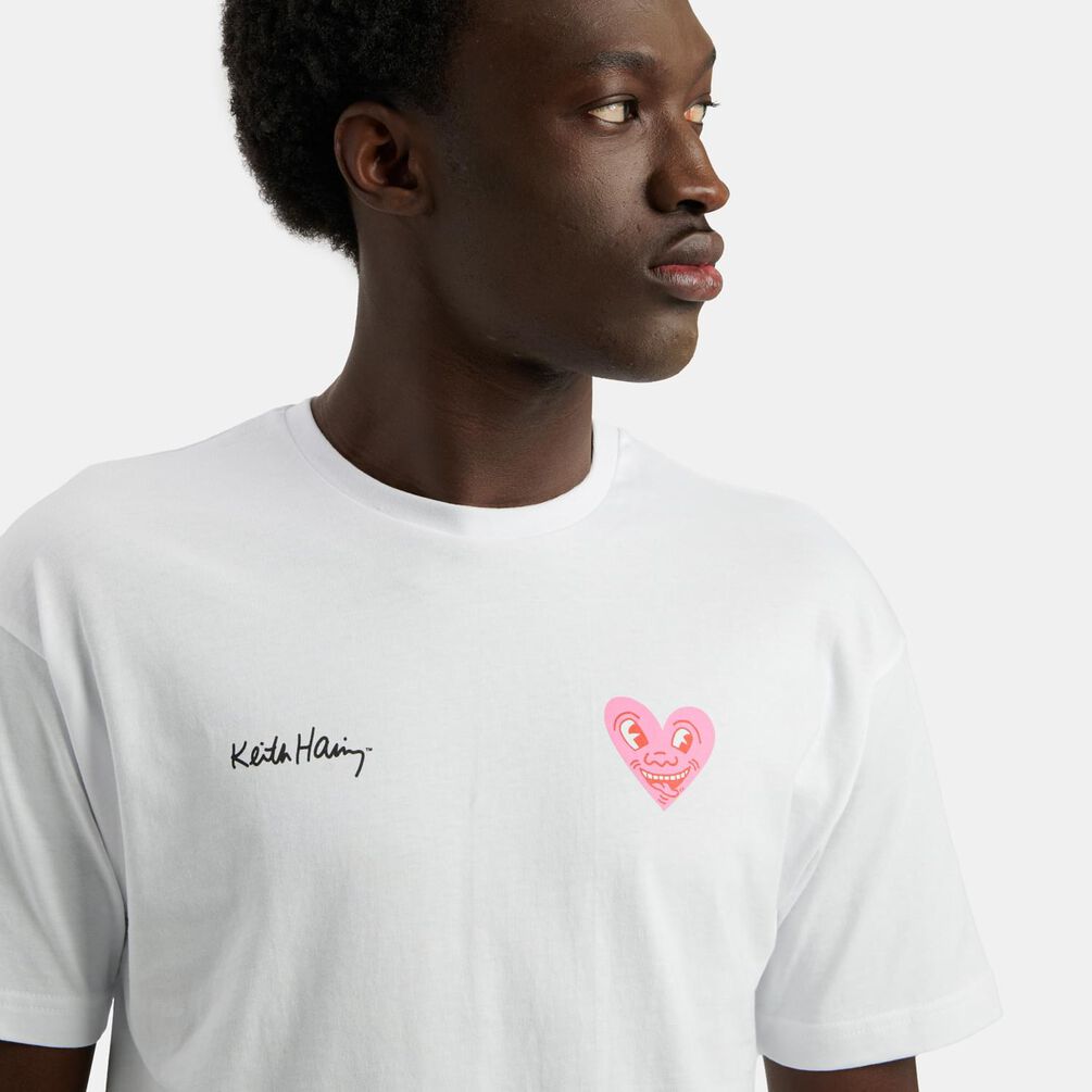 T-shirt Speedy Tee Keith Haring, bianco/rosa/nero