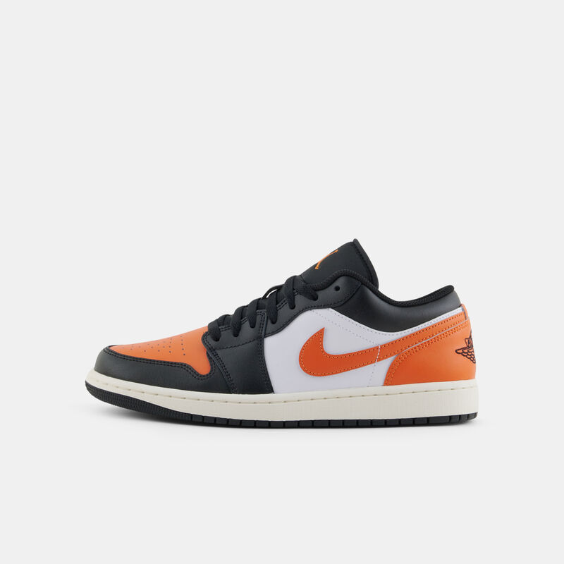 Air Jordan 1 Low Shattered Backboard, nero/arancione/bianco