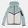 Felpa con zip Nike Sportswear Tech Fleece ragazzi, verde/beige