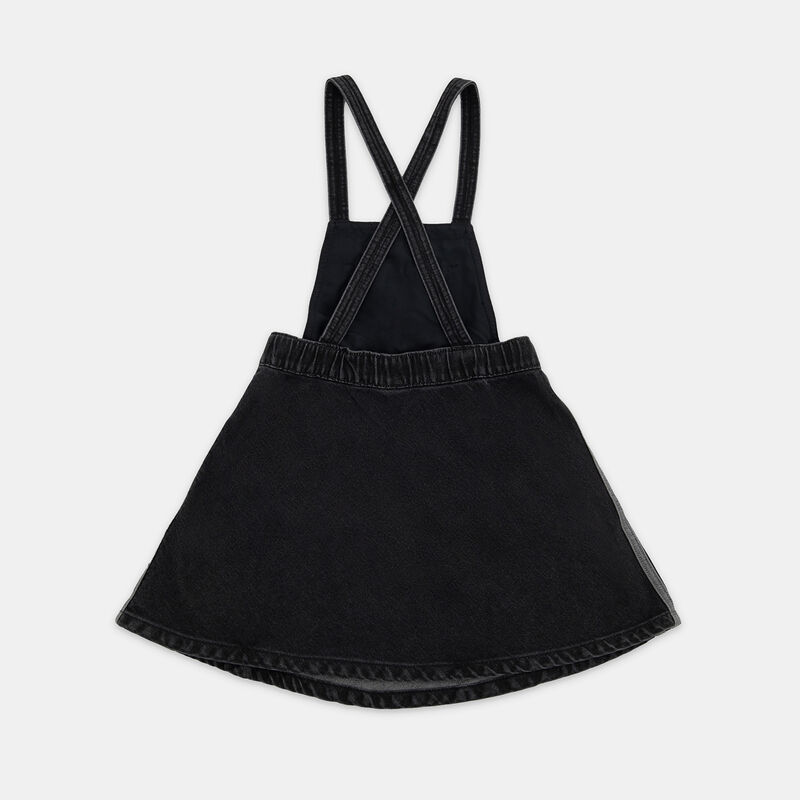 Salopette adidas Dungarees Denim ragazzi, nero
