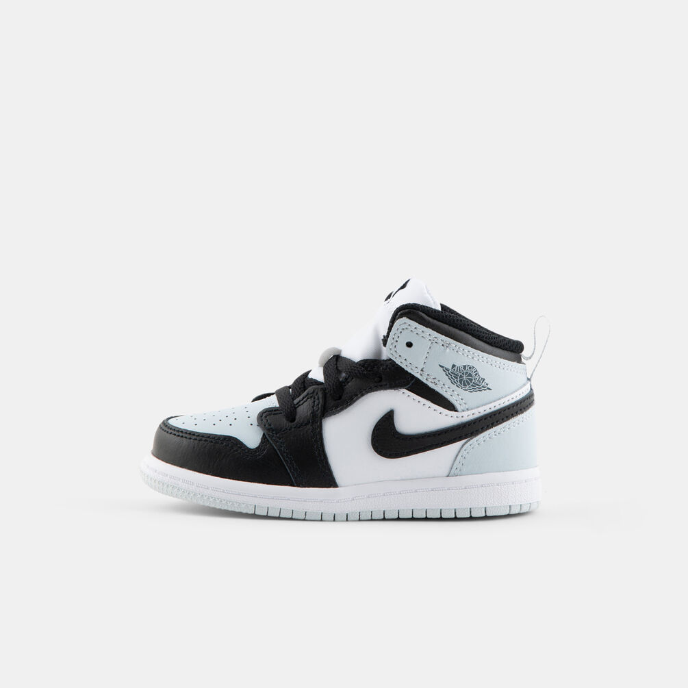 Air Jordan 1 Mid Black Aura Squadron Blue (TD), azzurro/nero/bianco