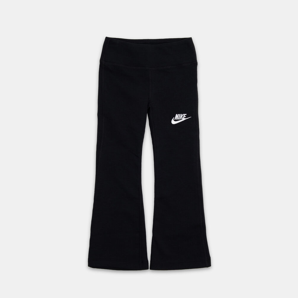 Leggings Nike Sportswear Flare bambini, nero/bianco
