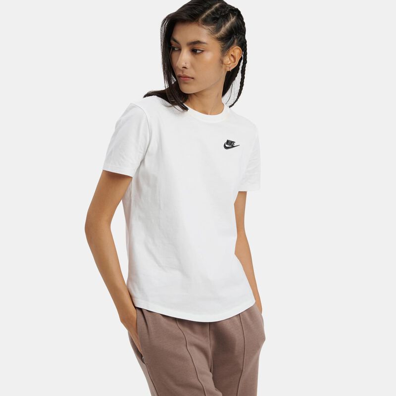 T-Shirt Nike Sportswear Club, bianco/nero