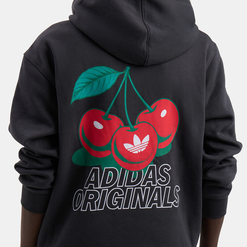 Felpa adidas Cherry FL HD, nero/rosso/verde