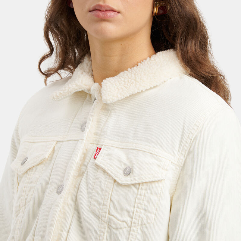 Giacca Levi's Sherpa Trucker Original, beige/bianco
