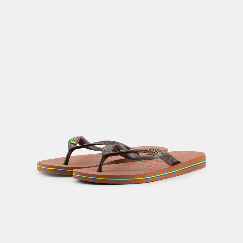 Havaianas Brasil Logo, marrone