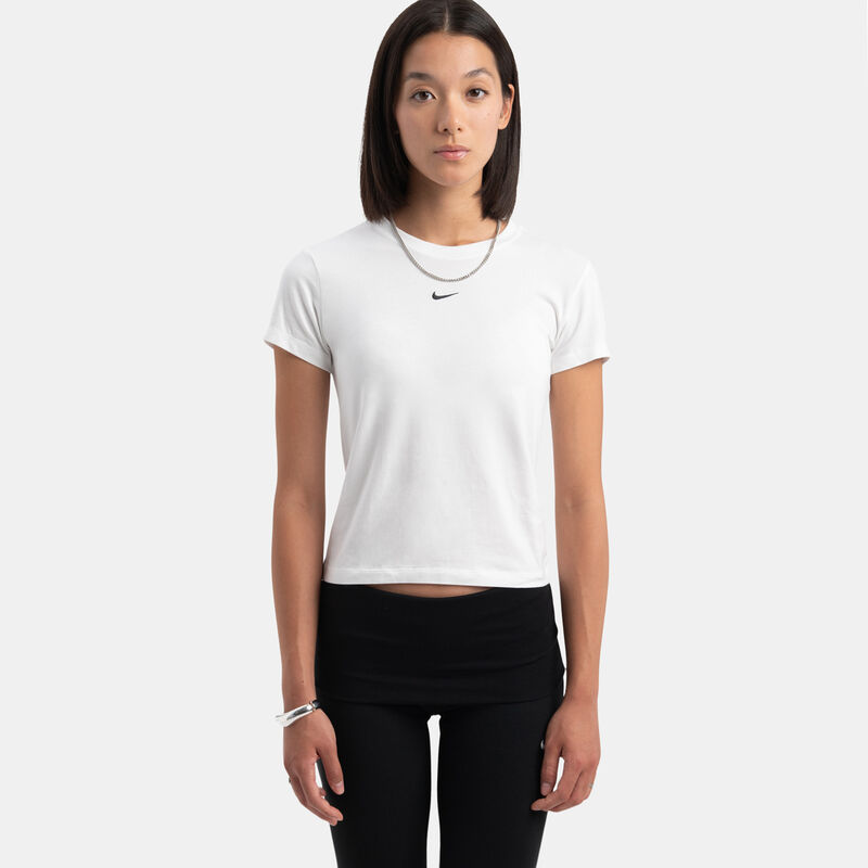 T-shirt Nike Sportswear Chill Knit, bianco/nero