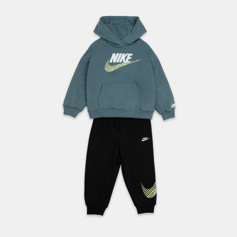 Completo Nike In The Zone Oversized Set bambini, verde/nero/bianco