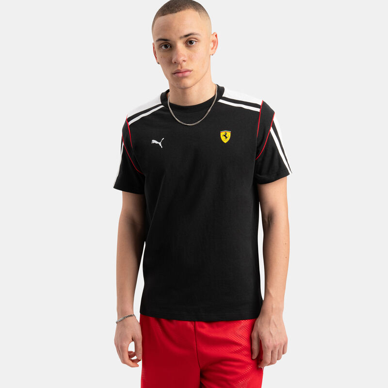 T-shirt Puma Scuderia Ferrari T7, nero/bianco/giallo