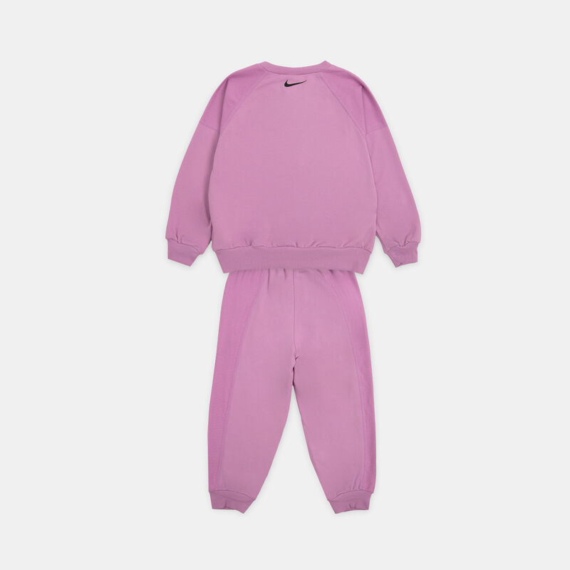 Completo Nike Crew Set bambini, rosa/multicolor