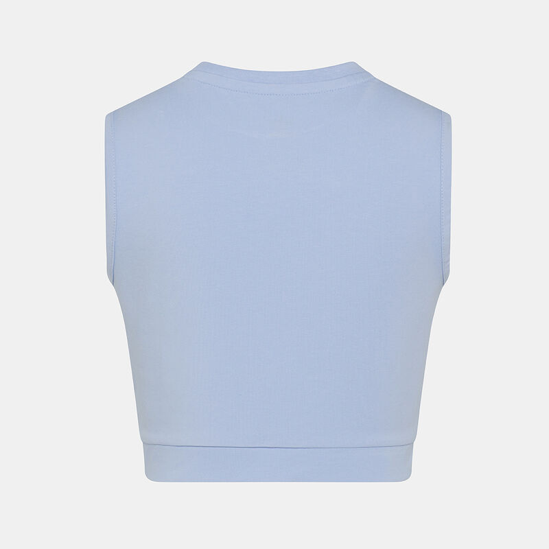 canotta adidas Graphic Print Crop ragazzi, azzurro/rosa/bianco