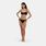 Costume Nike Swim Essential Bralette Bikini, nero/bianco