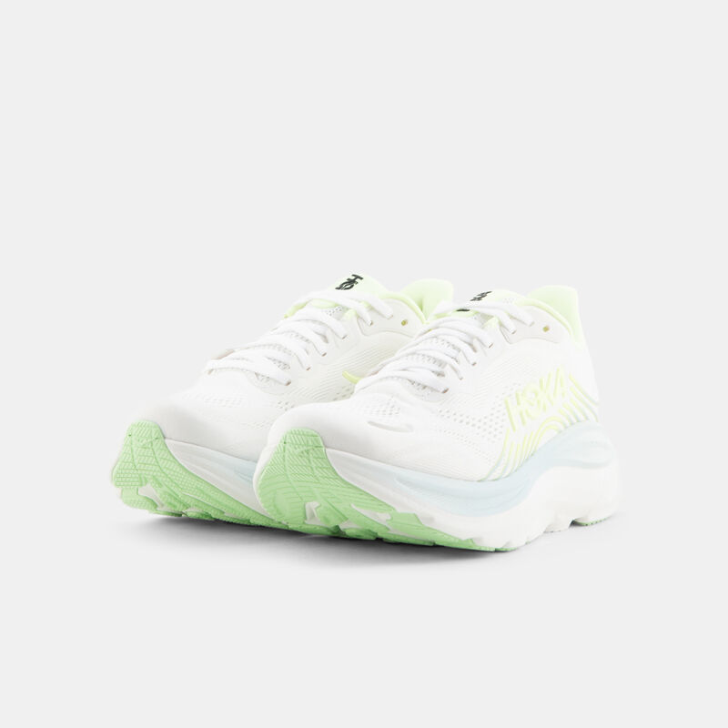 Hoka Clifton 11, bianco/verde/azzurro
