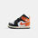 Air Jordan 1 Mid Black Toe Starfish (TD), arancione/nero/bianco