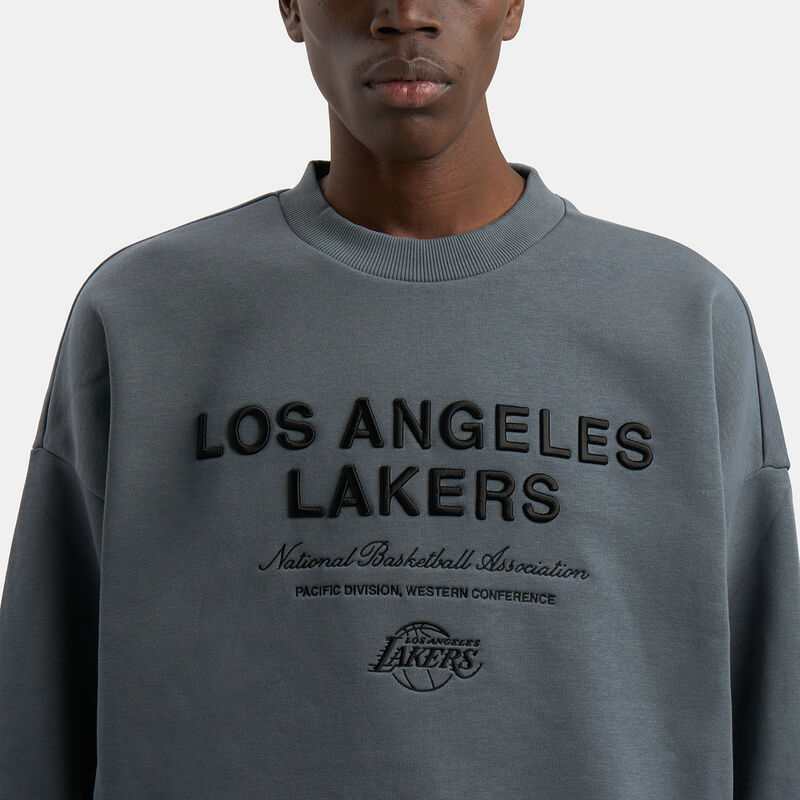 Felpa New Era LA Lakers NBA Linear, grigio/nero