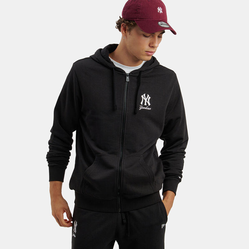 Felpa con zip New Era New York Yankees MLB SMU, nero