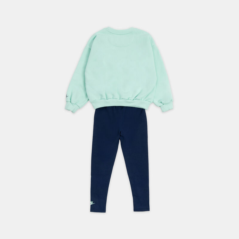 Completo Nike Sportswear Flare bambini, blu/verde acqua