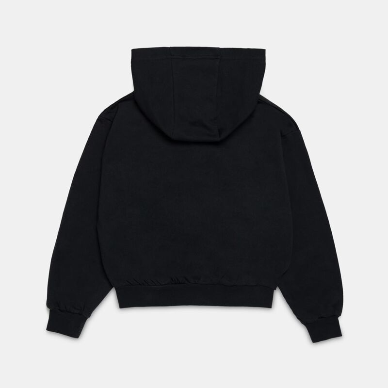 Felpa con zip Nike Sportswear Club ragazzi, nero/bianco