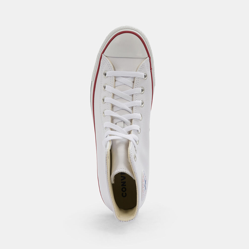 Converse Chuck Taylor All Star Leather Hi, bianco/rosso/blu