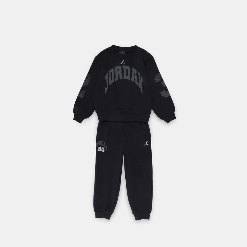 Completo Jordan Brooklyn College bambini, nero/grigio