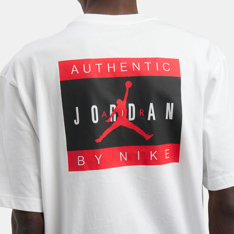 T-shirt Jordan Brand, bianco/nero/rosso