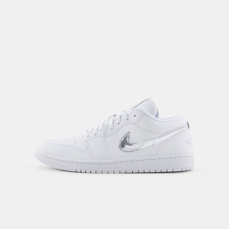 Air Jordan 1 Low SE White Metallic Silver (W), bianco/argento