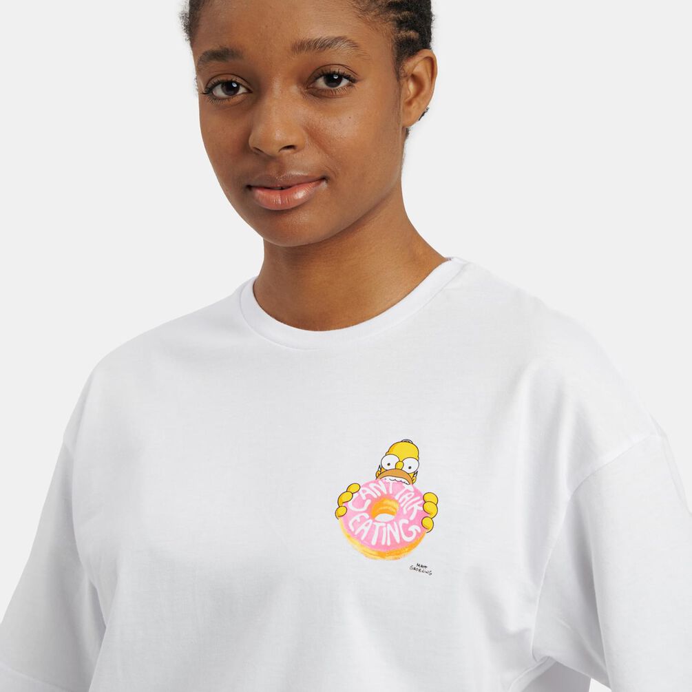 T-shirt Speedy Tee The Simpsons, bianco/giallo/rosa