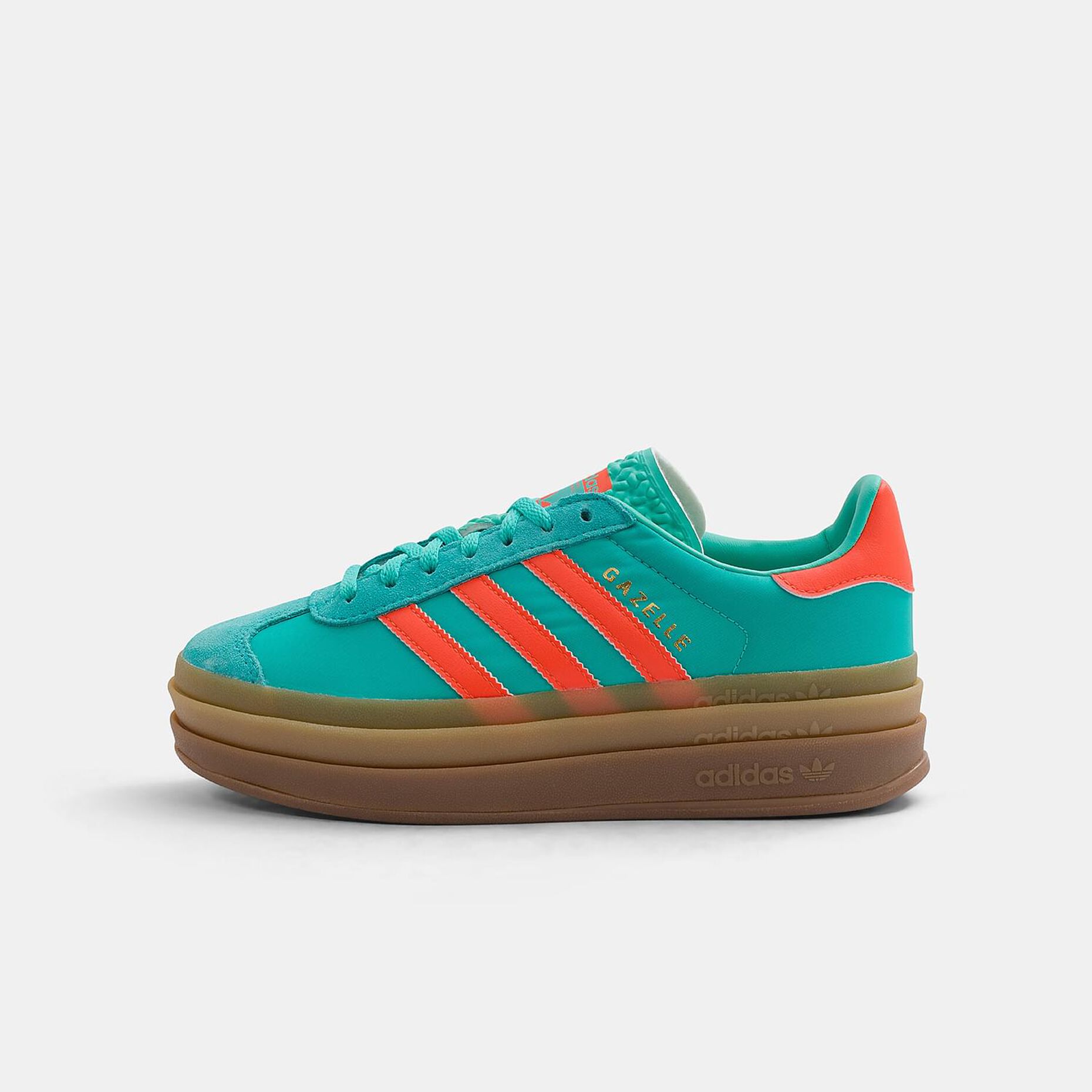 adidas Gazelle Bold, celeste/arancione/marrone