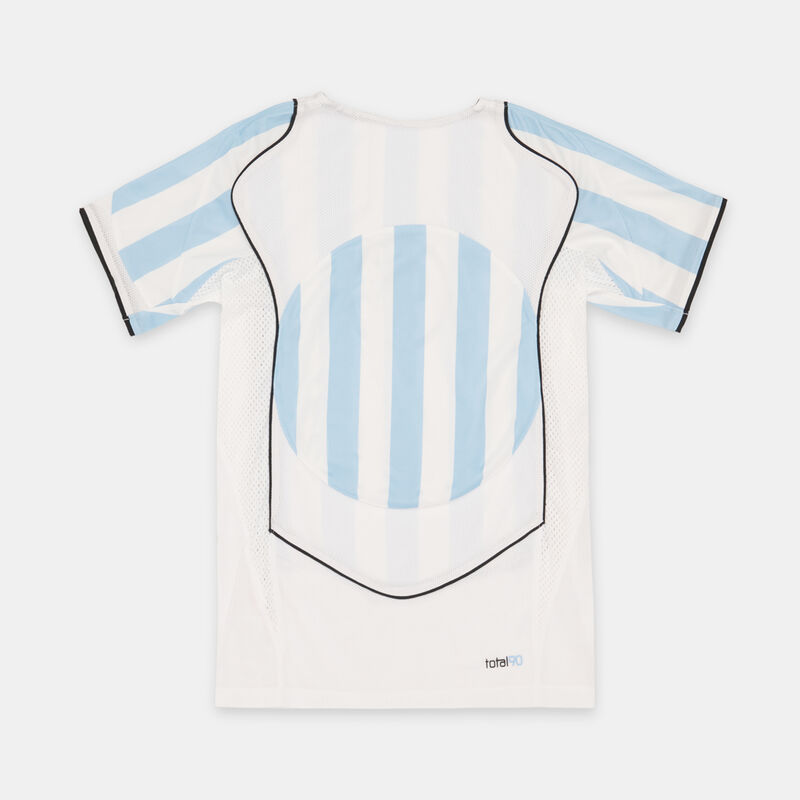 T-shirt Nike Total 90 ragazzi, bianco/azzurro