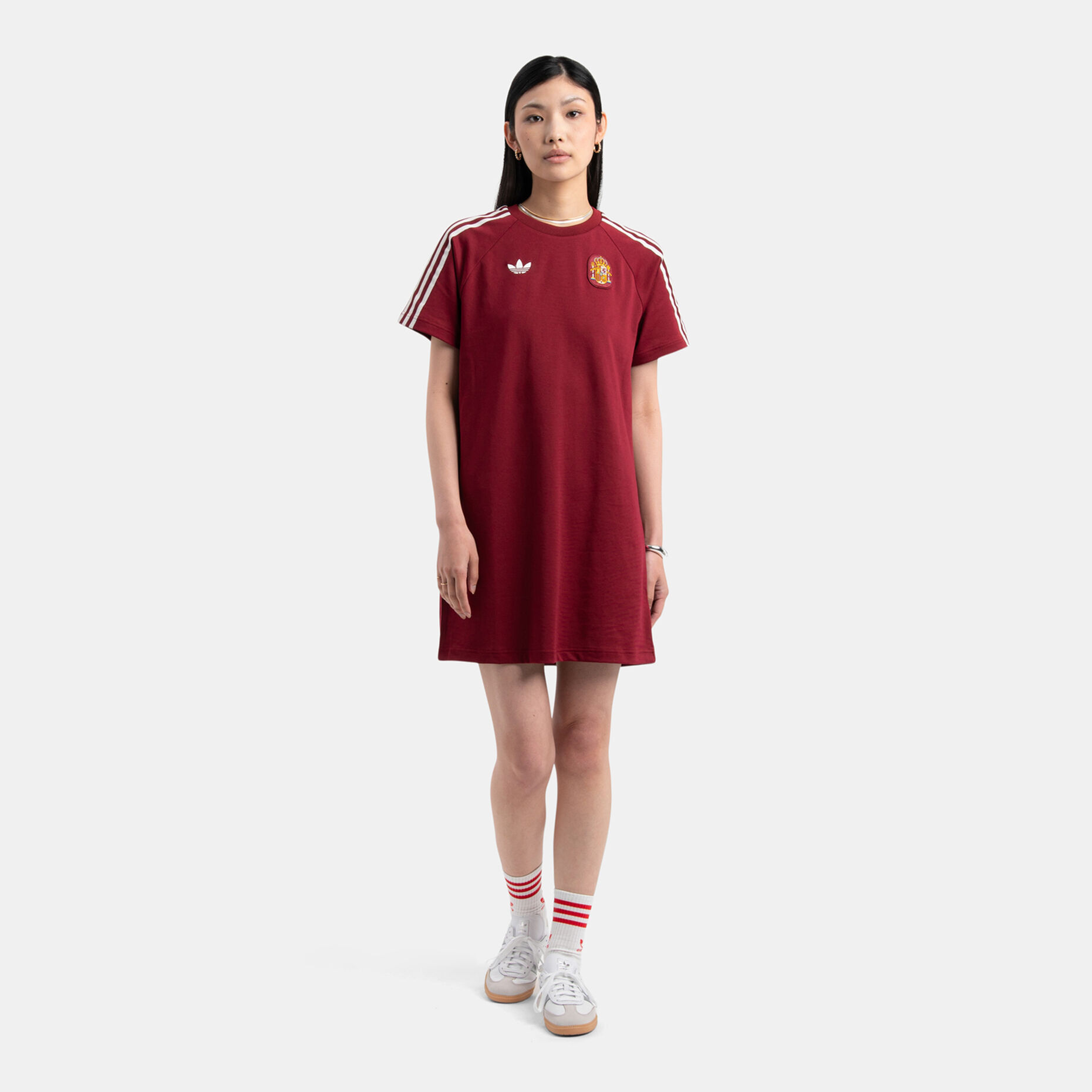 Vestito adidas Spain Originals, rosso/bianco