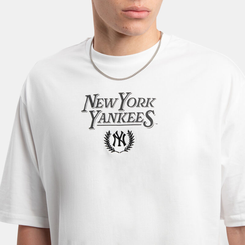T-shirt New Era New York Yankees MLB Casual SMU, bianco/nero