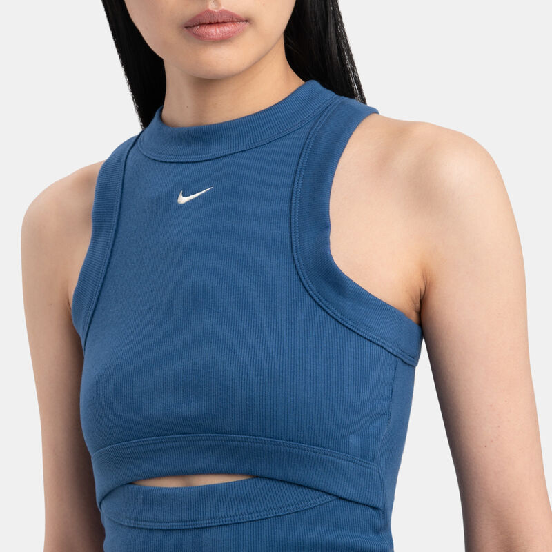 Canotta Nike Sportswear Chill Knit, blu/bianco