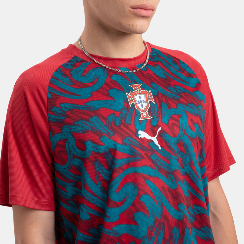 T-shirt Puma Warm Up Portogallo 2026, rosso/verde