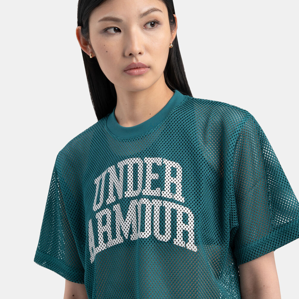 Under Armour Football Mesh, verde/bianco