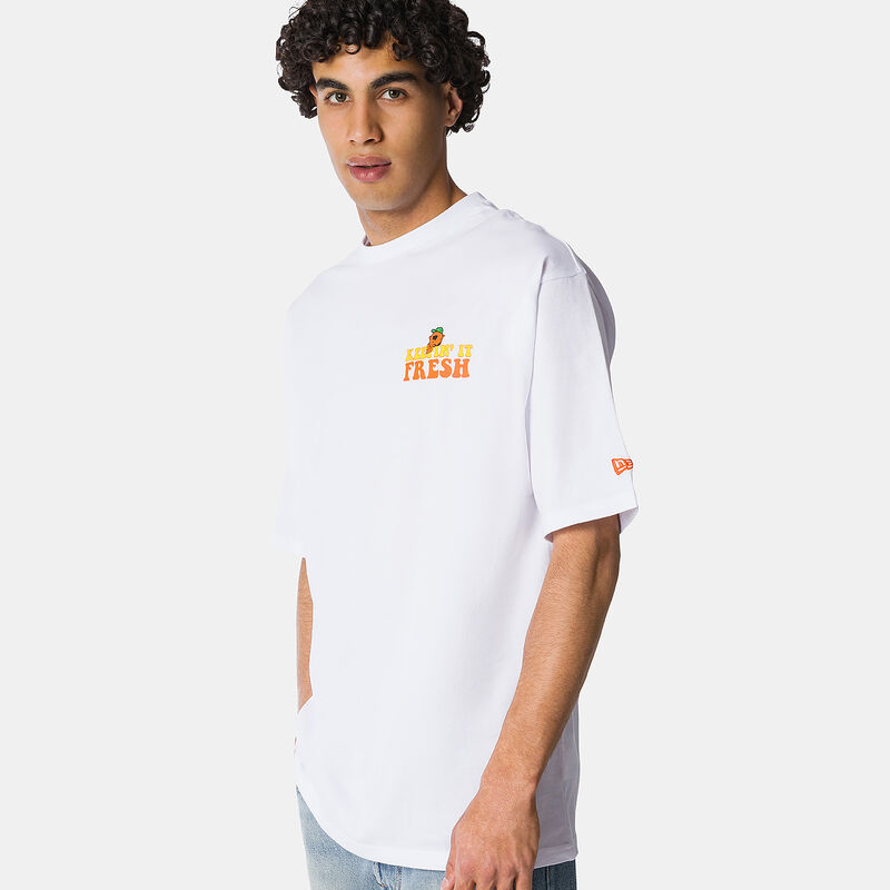 T-Shirt New Era Fruit Graphic, bianco/multicolor