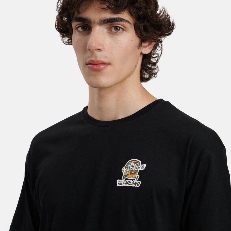 T-shirt VRL City Tee Milano, nero