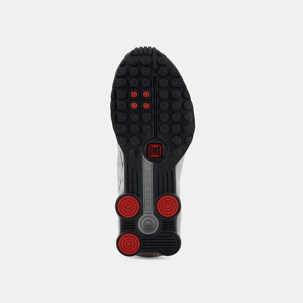 Nike Shox R4 (GS), argento/nero/rosso