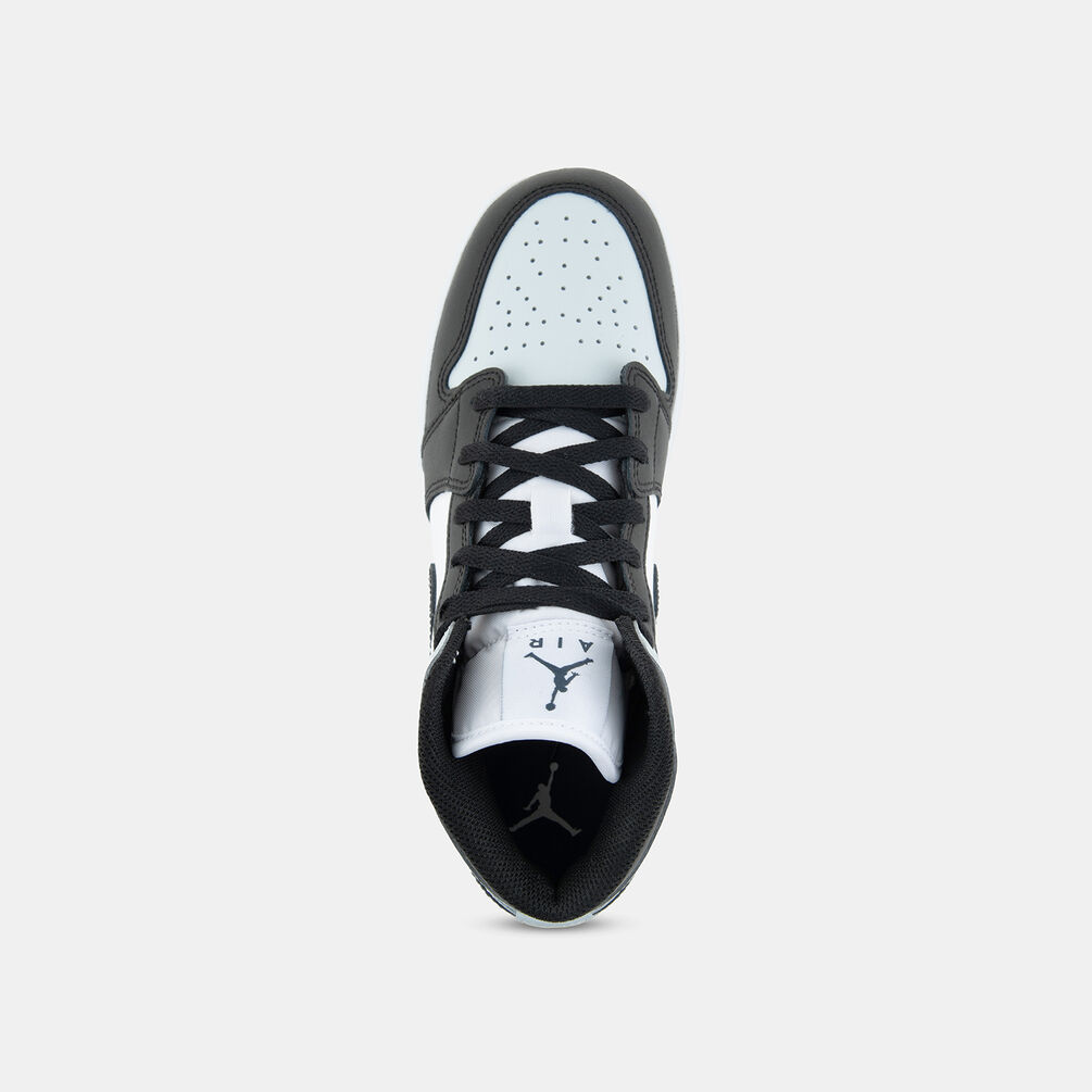 Air Jordan 1 Mid Black Aura Squadron Blue (GS), azzurro/nero/bianco