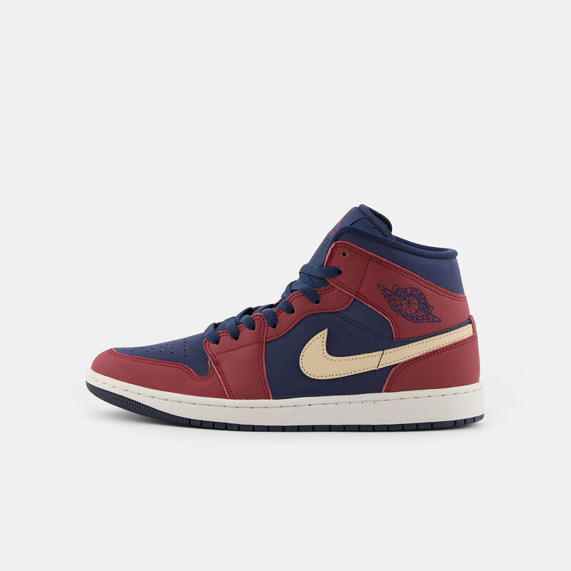 Air Jordan 1 Mid SE Team Red Obsidian, rosso/blu/beige