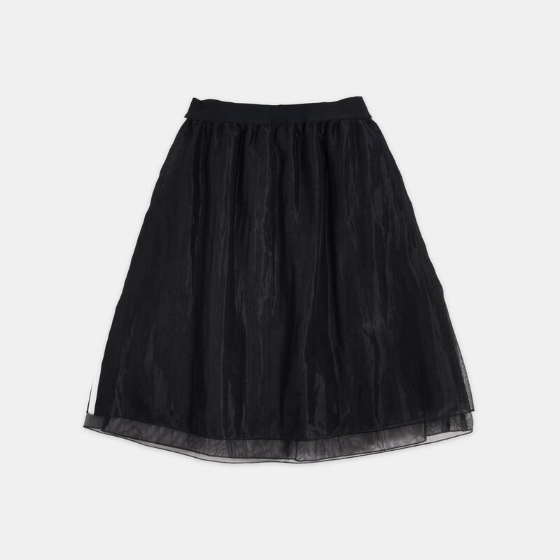 Gonna adidas Long Skirt ragazzi, nero/bianco