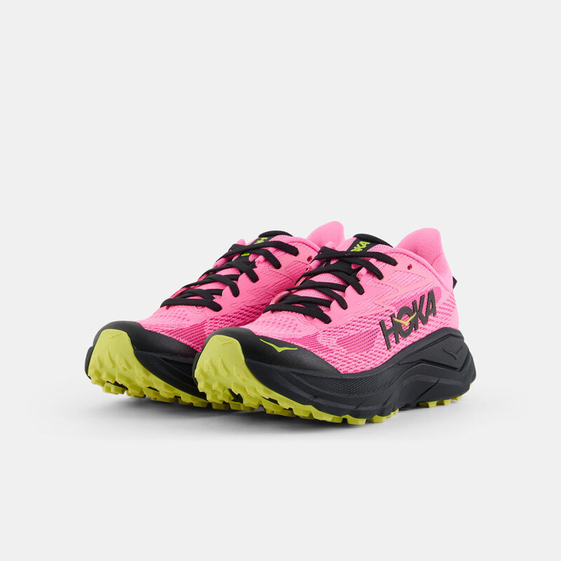 Hoka Challenger 8, fucsia/nero/giallo
