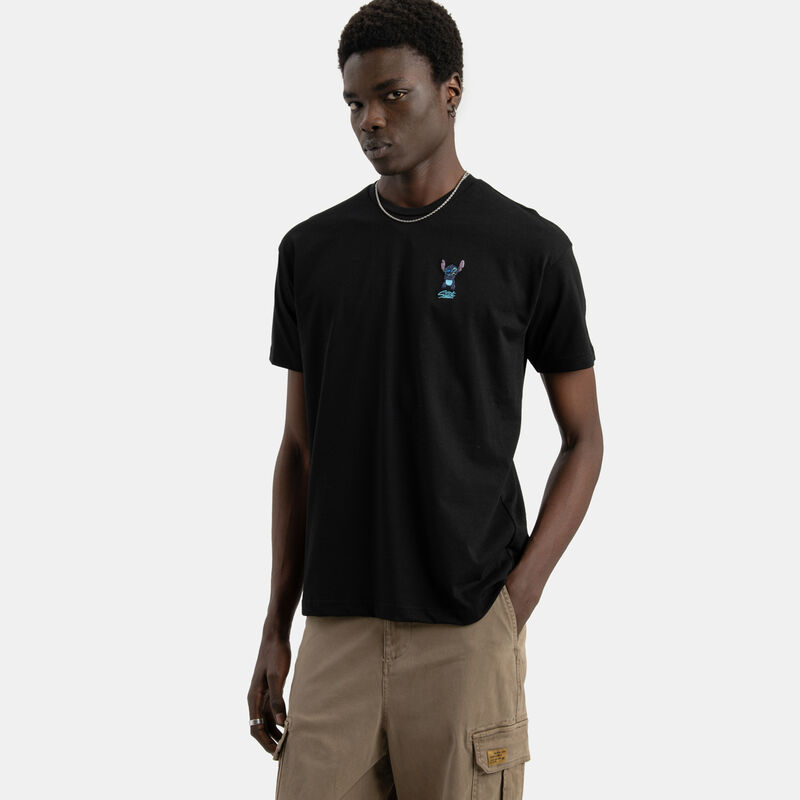 T-shirt Speedy Tee Stitch, nero/blu