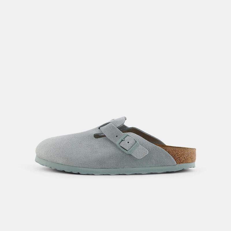 Birkenstock Boston, grigio/marrone